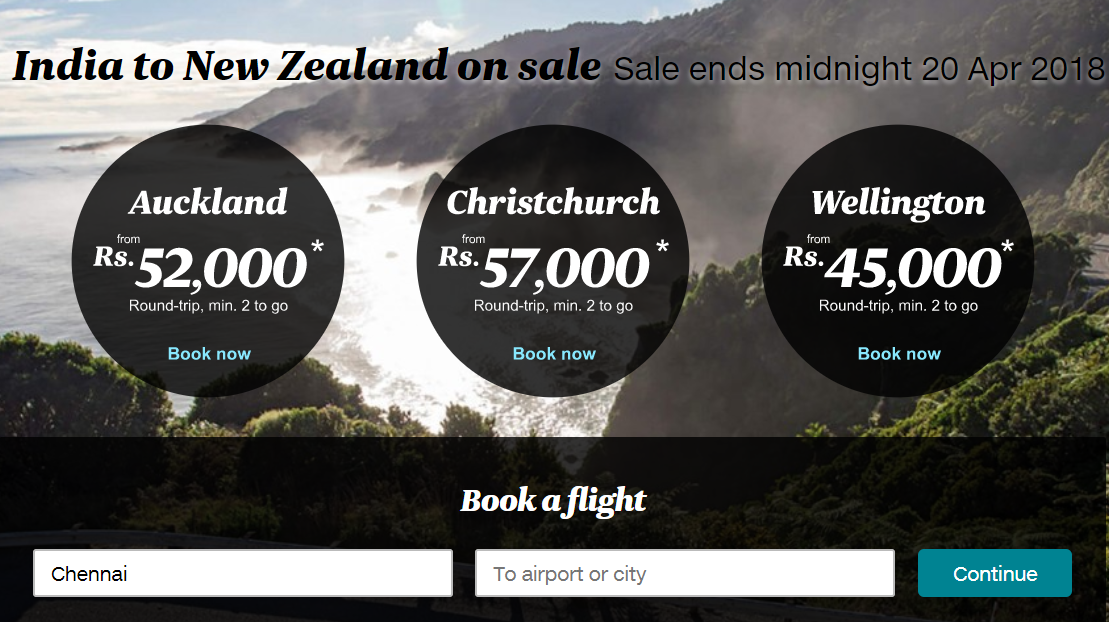 Air New Zealand India Sale Worth it? The Airline Blog