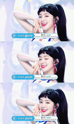 오늘 헤어피스 아닌 실제 본인 앞머리한 아이린.gif | 인스티즈