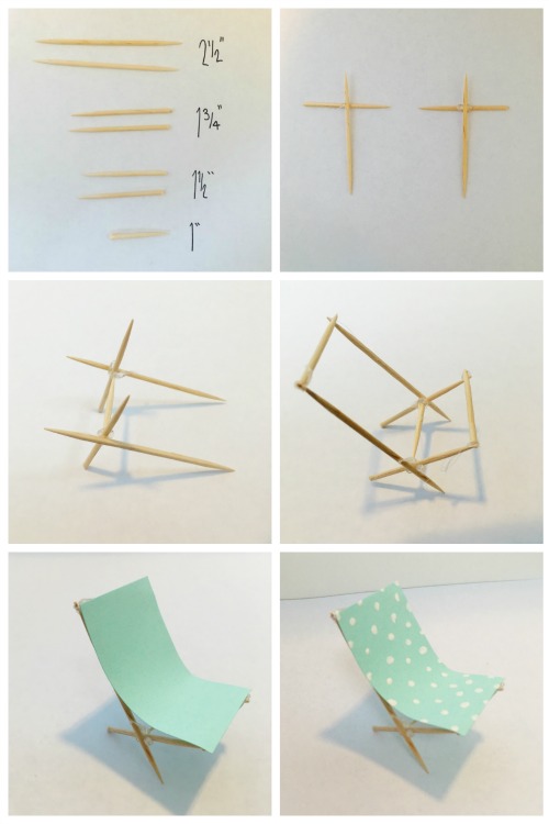 Diy In The Forest Diy Toothpick Beach Chair