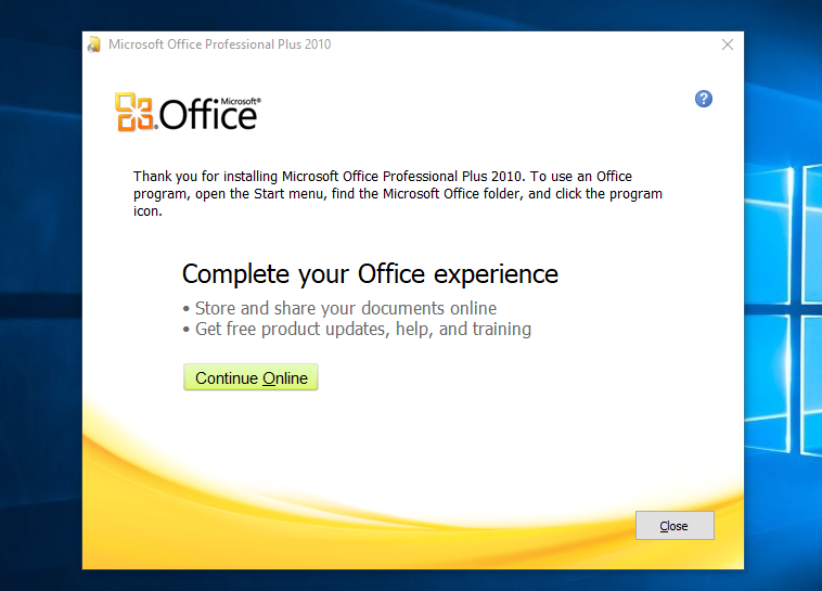 Cara Instal Microsoft Office 2010