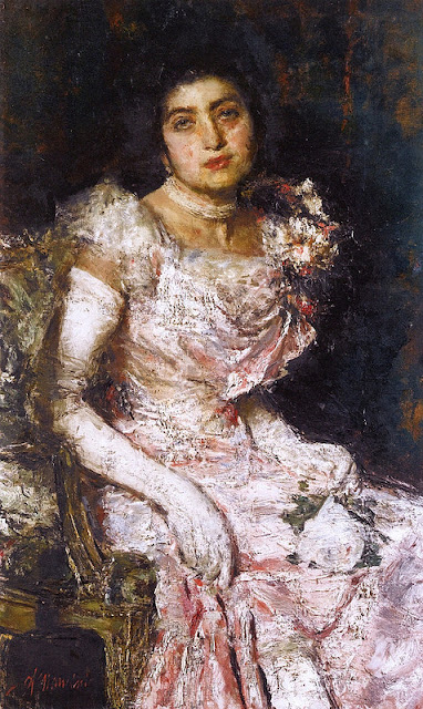 Antonio Mancini (1852-1930) - Перед балом