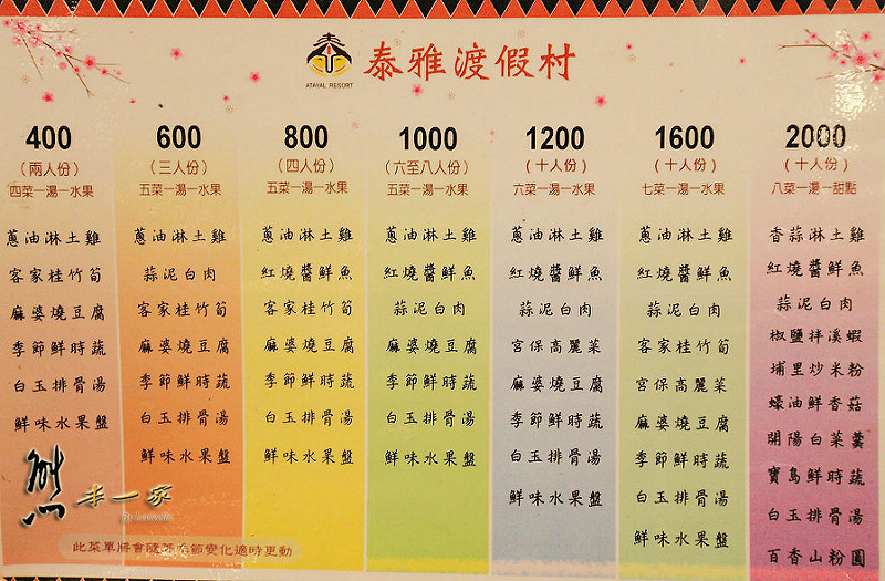 泰雅餐廳|南投泰雅渡假村