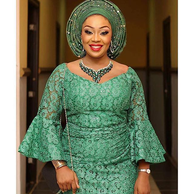 aso ebi styles with cord lace