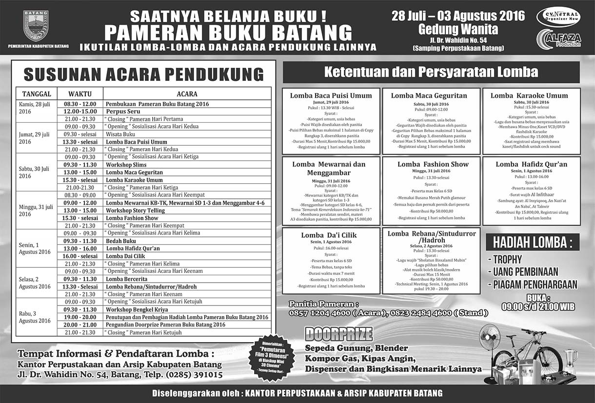 Susunan Acara Pameran