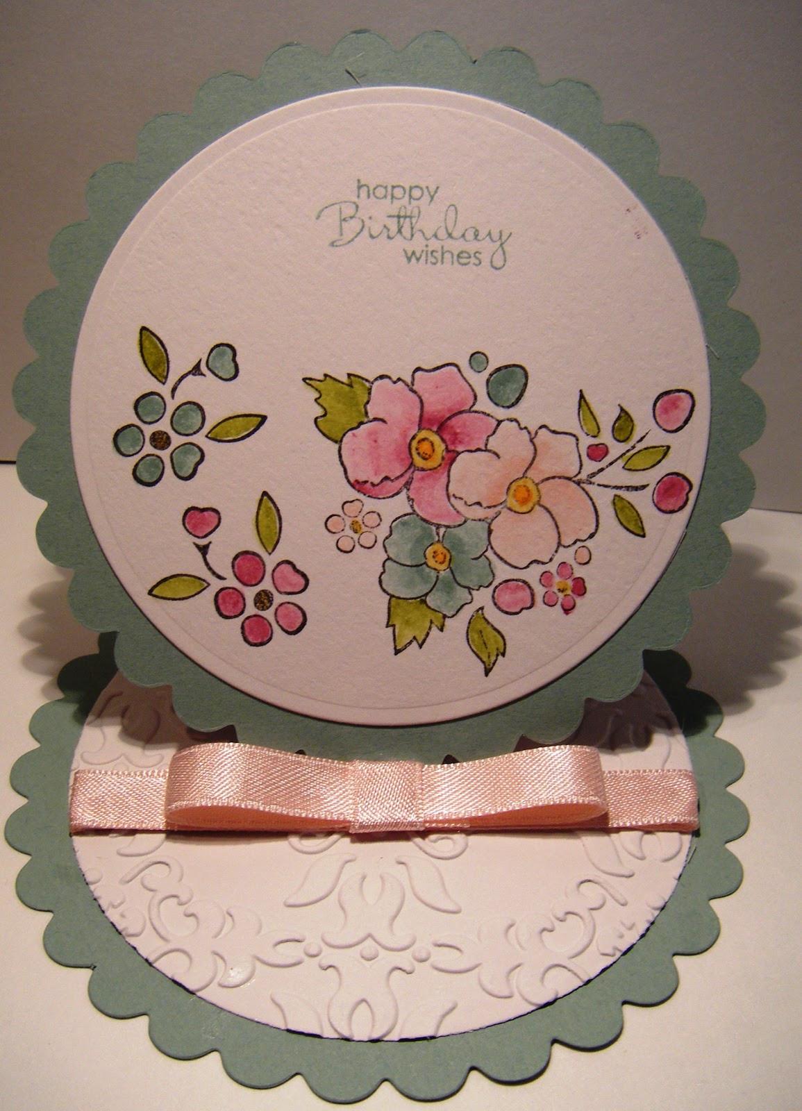 Kate's Krafts Scalloped Circle Easel card