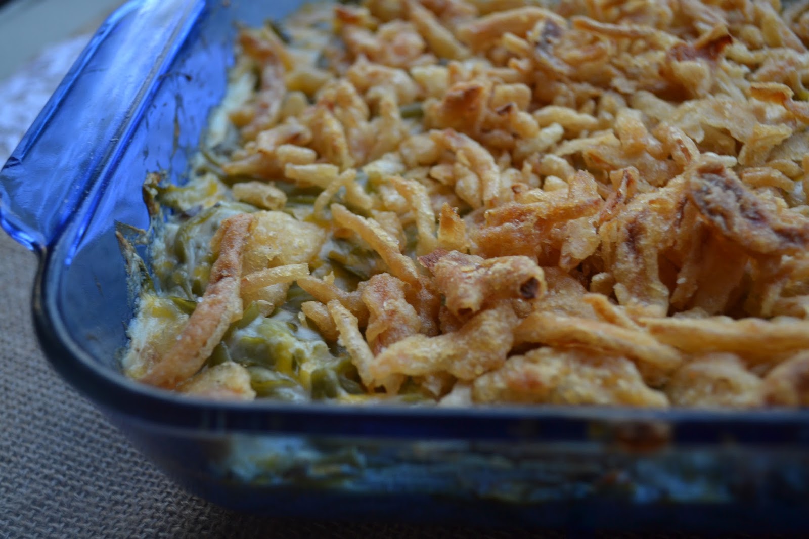 EasterWeek Cheesy Garlic Green Bean Casserole