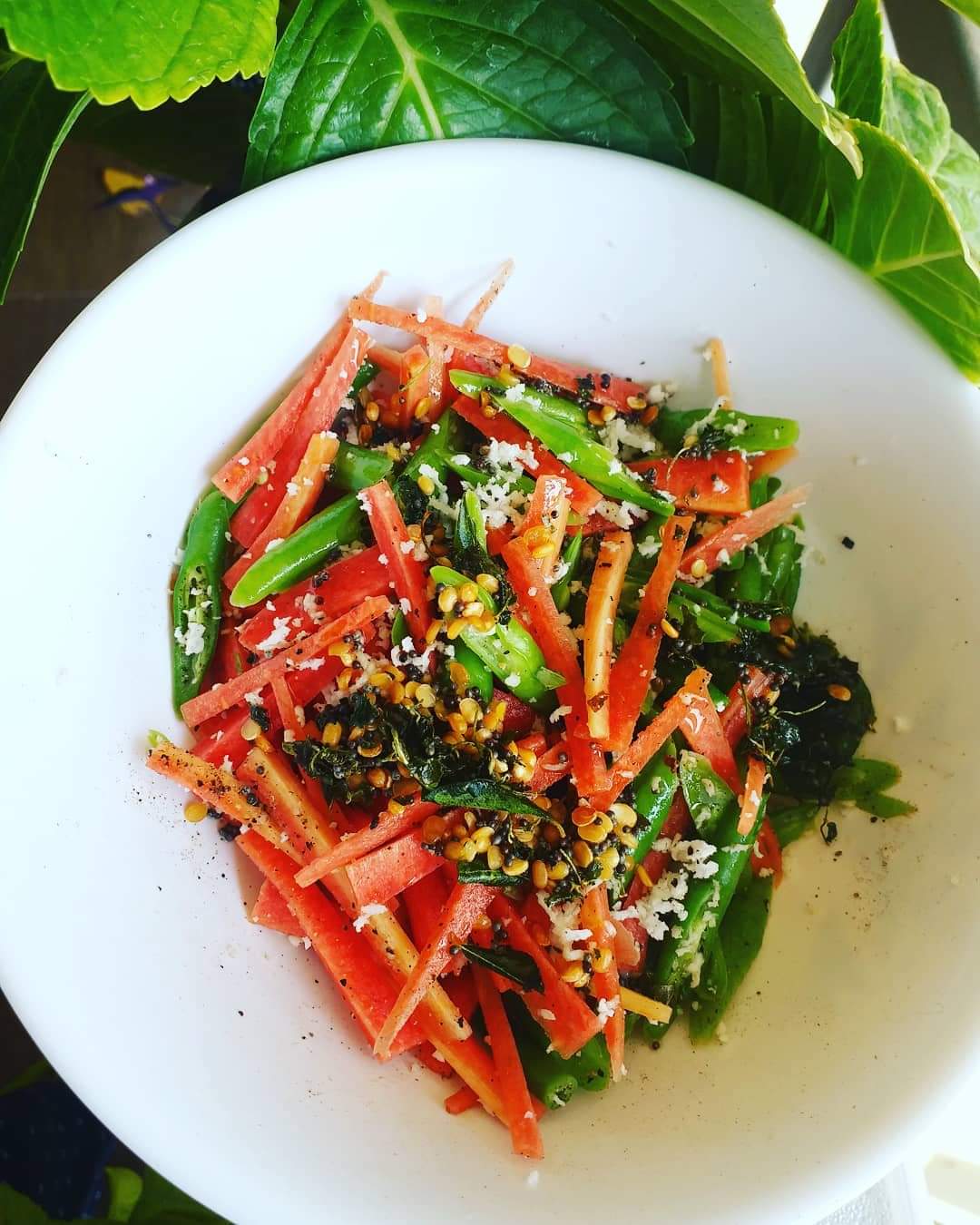 Carrot French beans Salad