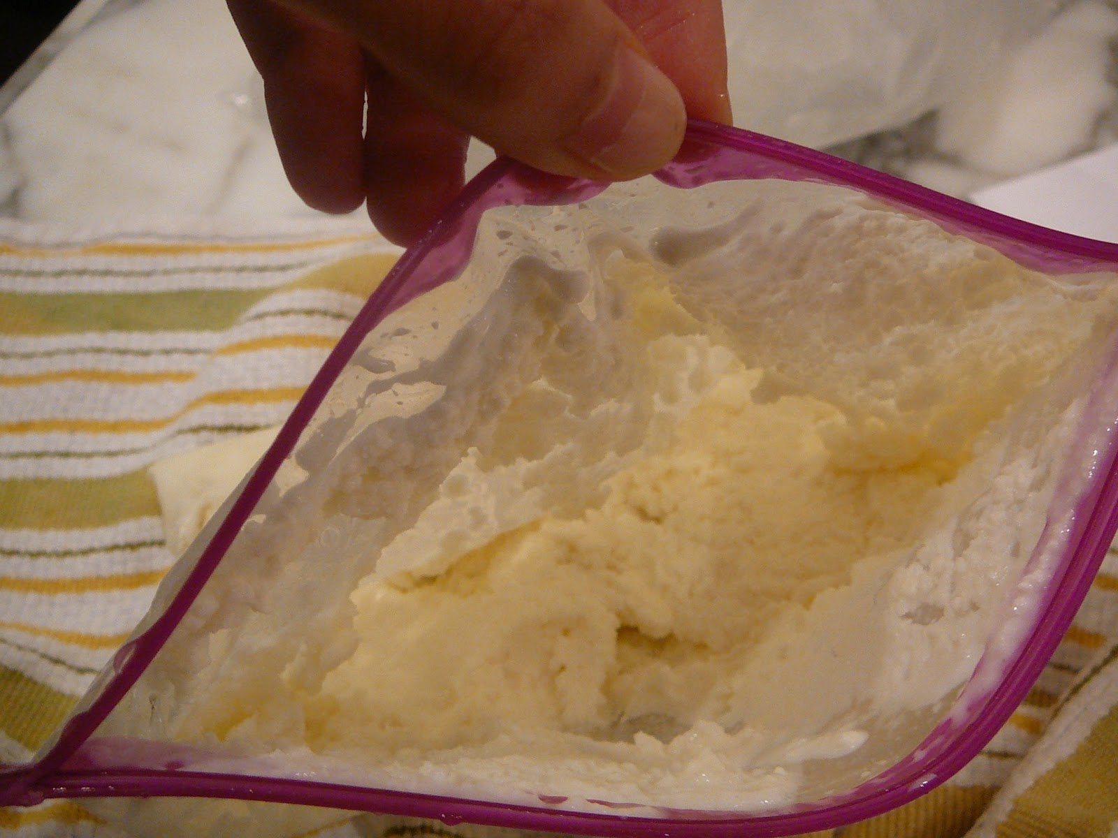 The Sweet Life Project Z is for ZipLock Bag Ice Cream