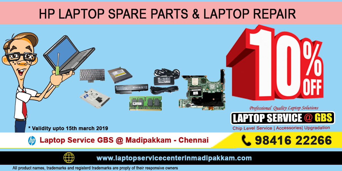 HP Laptop Service Center In Madipakkam