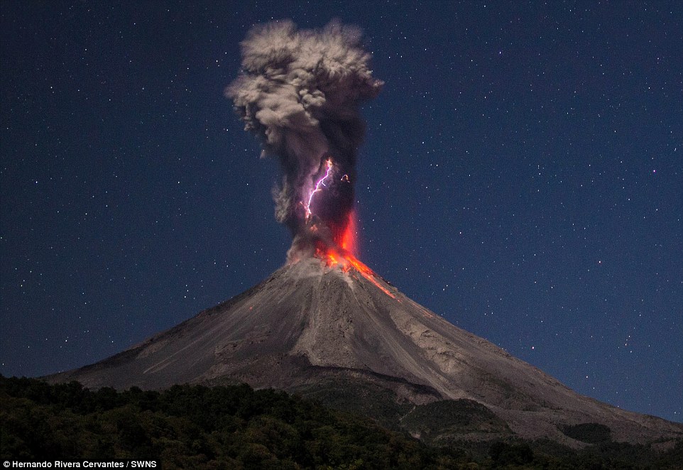 TBW Spectacular explosion! The mighty Colossus Colima Volcano spews