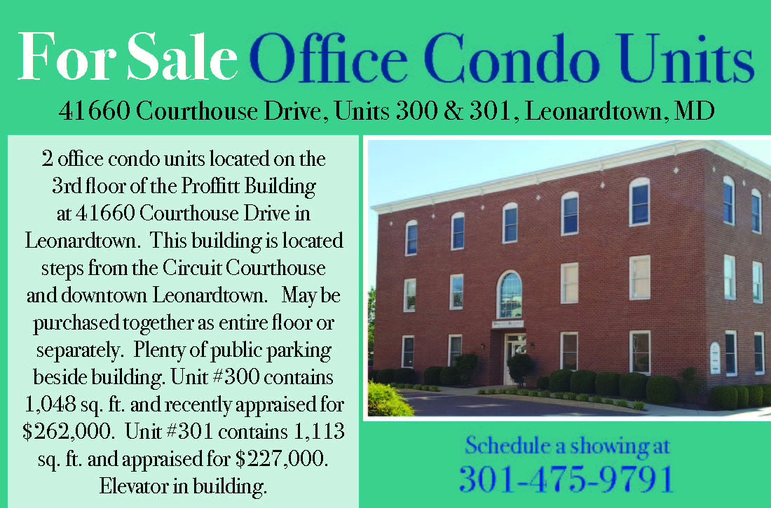 Leonardtown Maryland News For Sale Office Condo Units