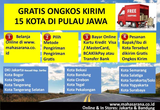 Gratis Ongkos Kirim 15 Kota di Pulau Jawa Plus Cicilan 0% Hingga 12 Bulan BCA Card