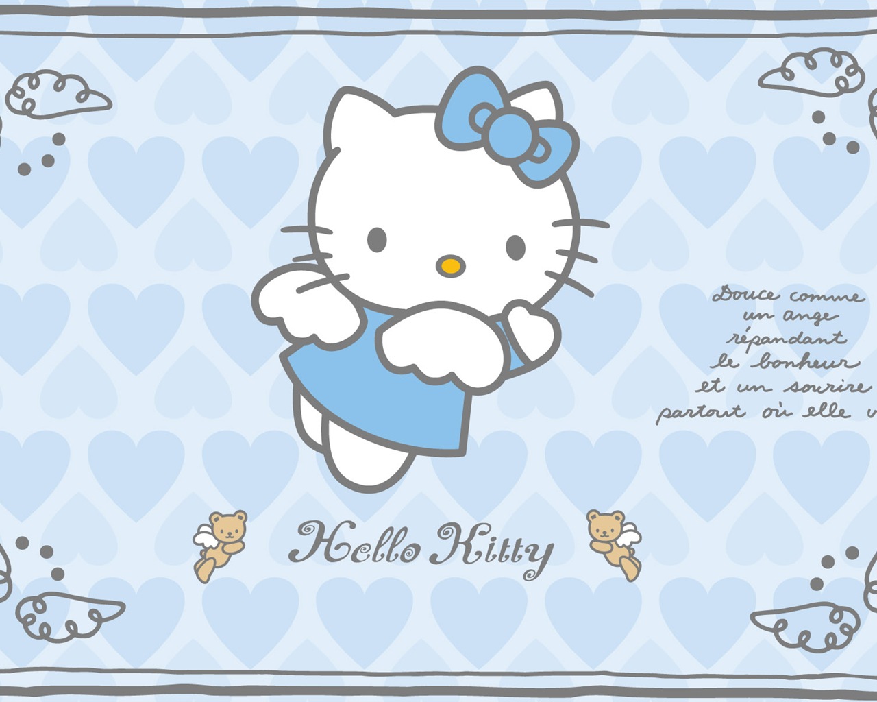 Cool WallPaper: 可愛圖案 HelloKitty 可愛桌布01
