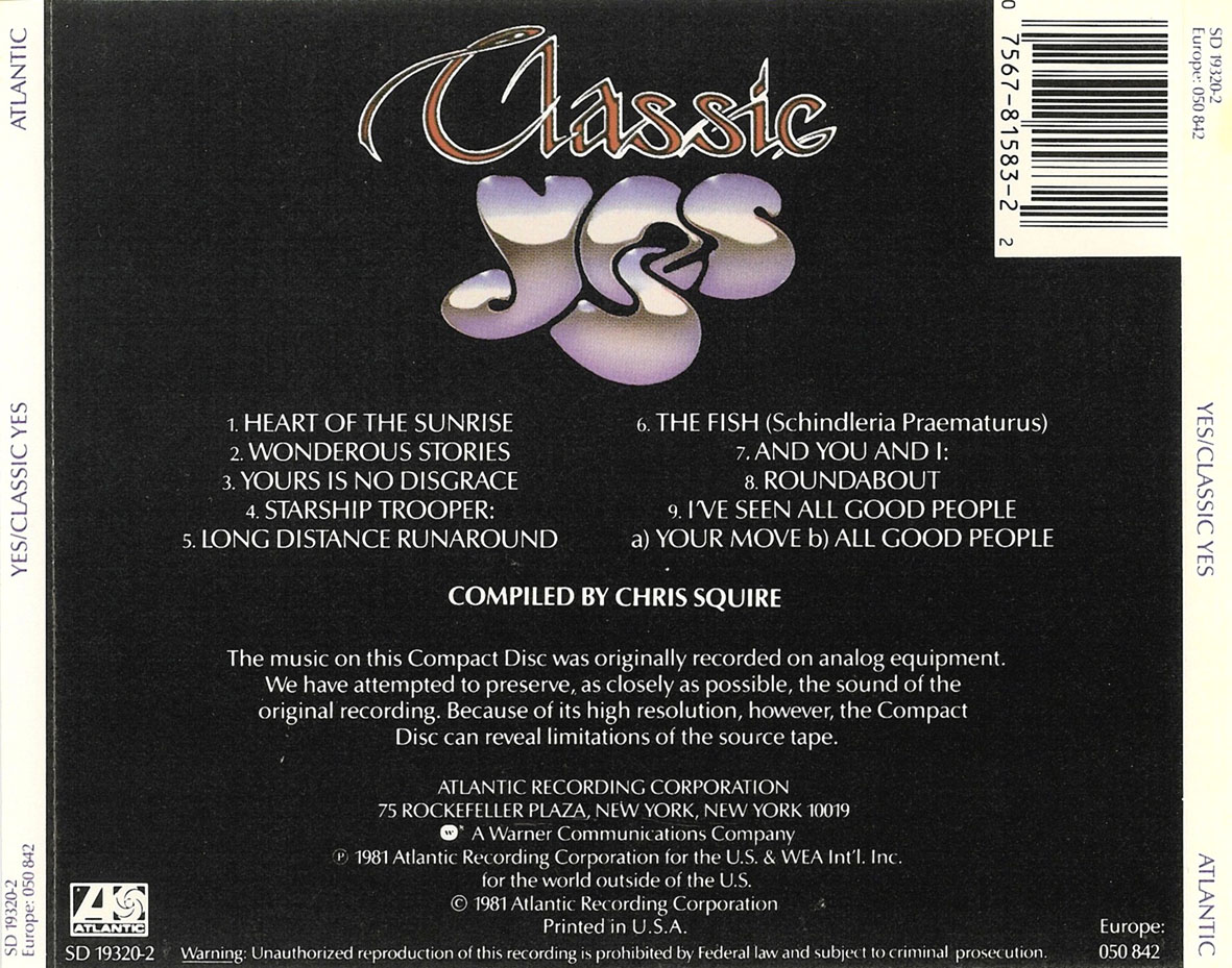 Music Of My Soul Yes1981Classic Yes(AtlanticWAV)