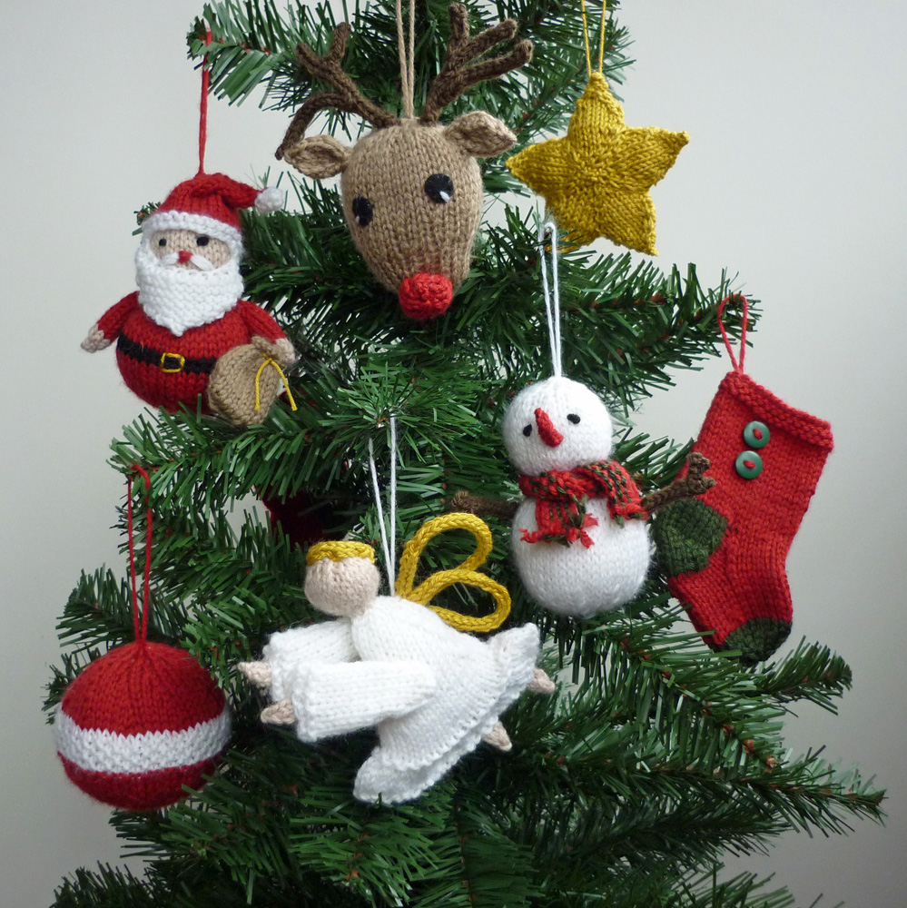 Knitted christmas tree decorations patterns
