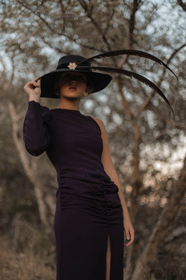 vogana vestido invitada fiesta boda invierno lunares look traje chaqueta