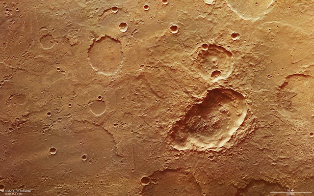 Craters suggest impacting body that may have broken into three before it hit Mars Craters suggest impacting body that may have broken into three before it hit Mars