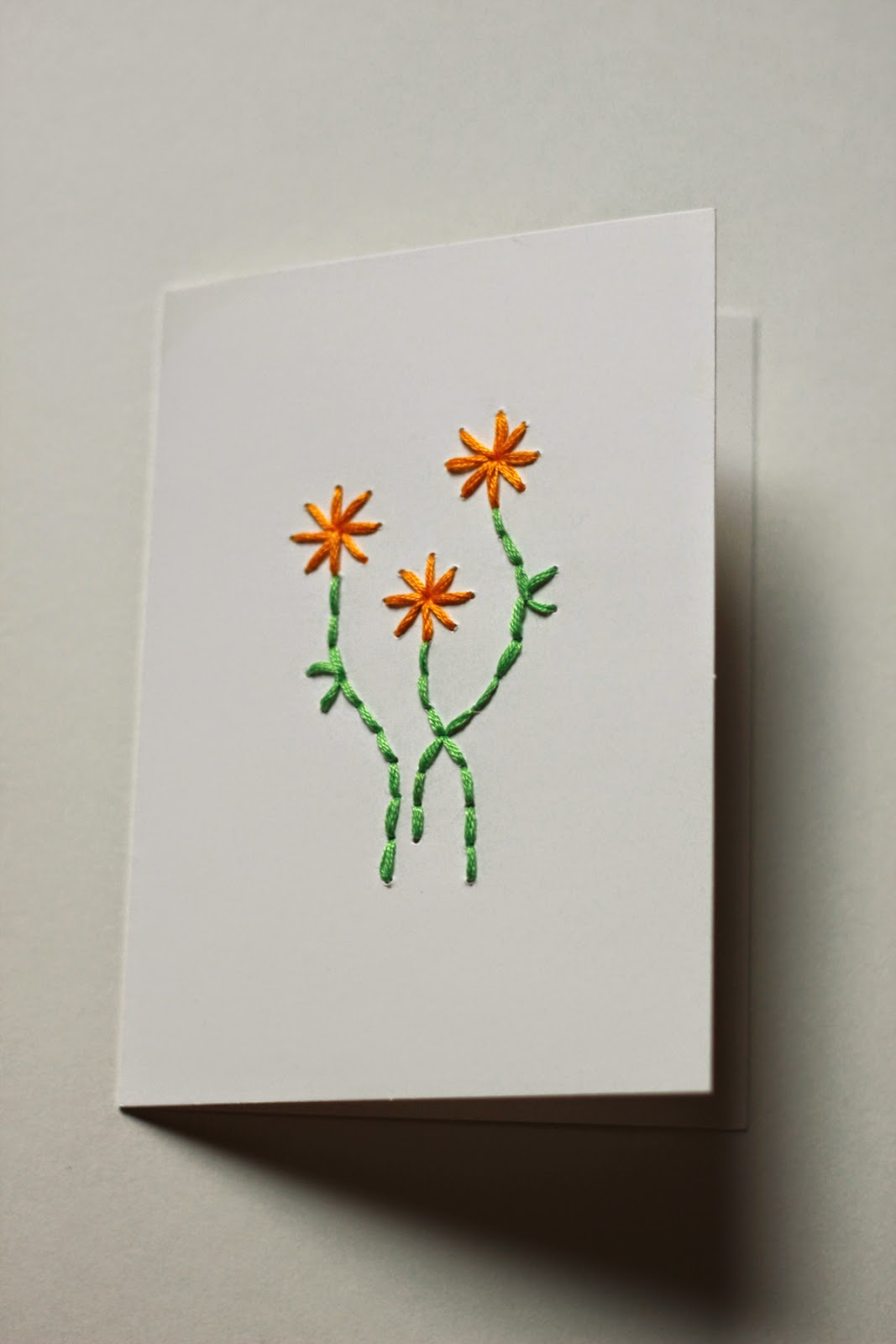 Embroidered Cards New on Etsy Melmaria Designs Embroidered Cards