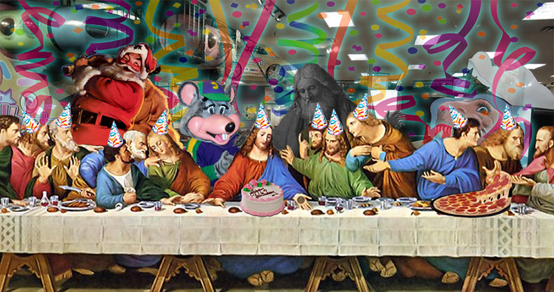 The Last Supper At Chuck E. Cheese by haxman999