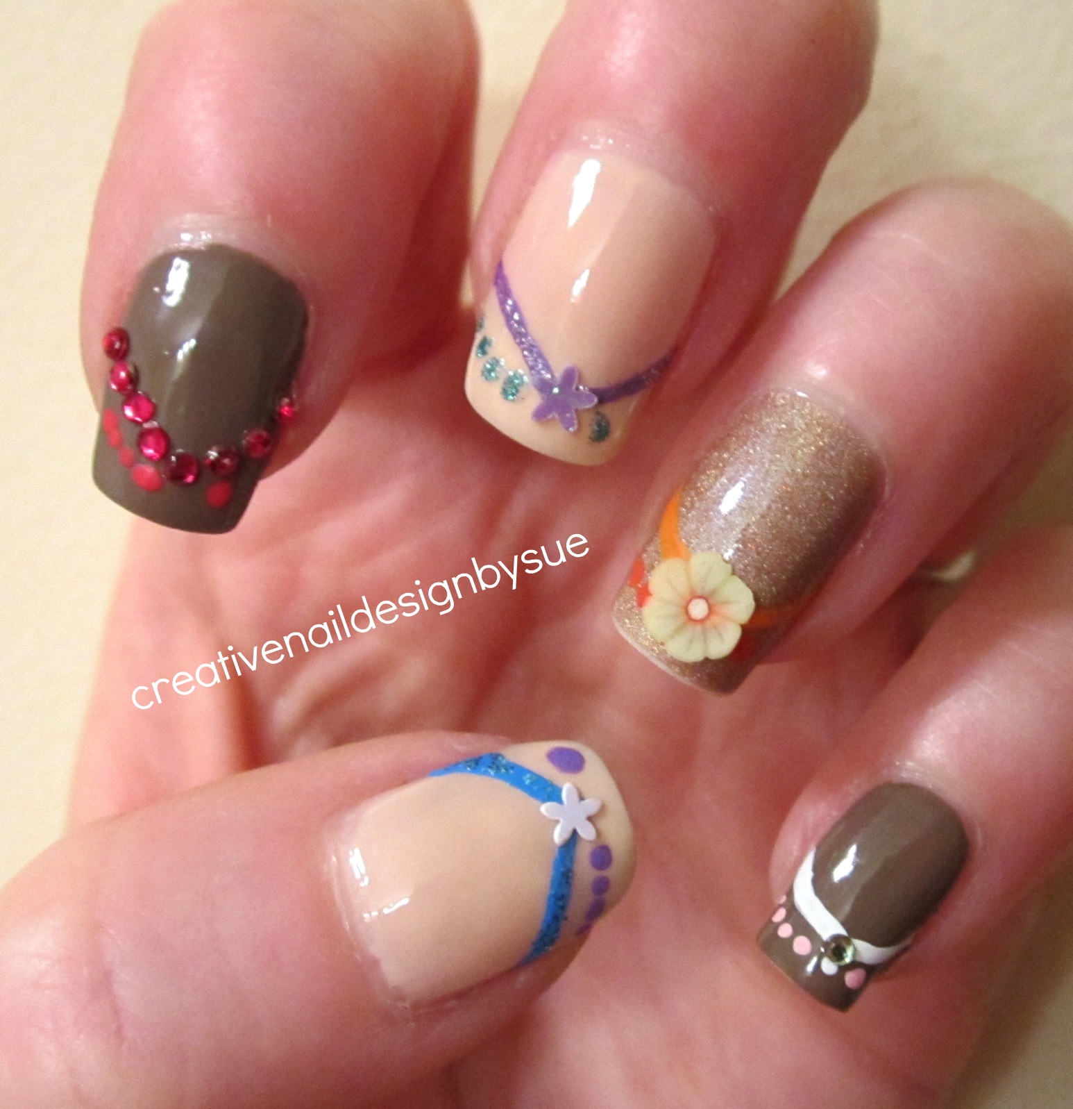 Creative Nail Design by Sue: Lazy Days of Summer-Flip Flops