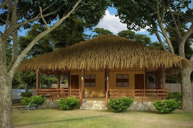 model rumah bambu minimalis