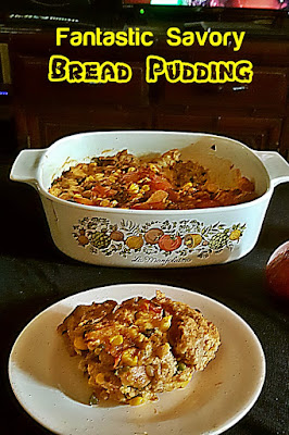 Fantastic Savory Bread Pudding Recipe @ treatntrick.blogspot.com