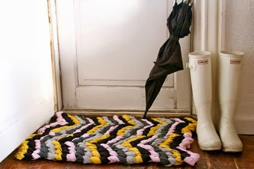 Alfombra trapillo trenzada