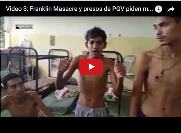 El tercer vídeo de Franklin Masacre a Iris Varela