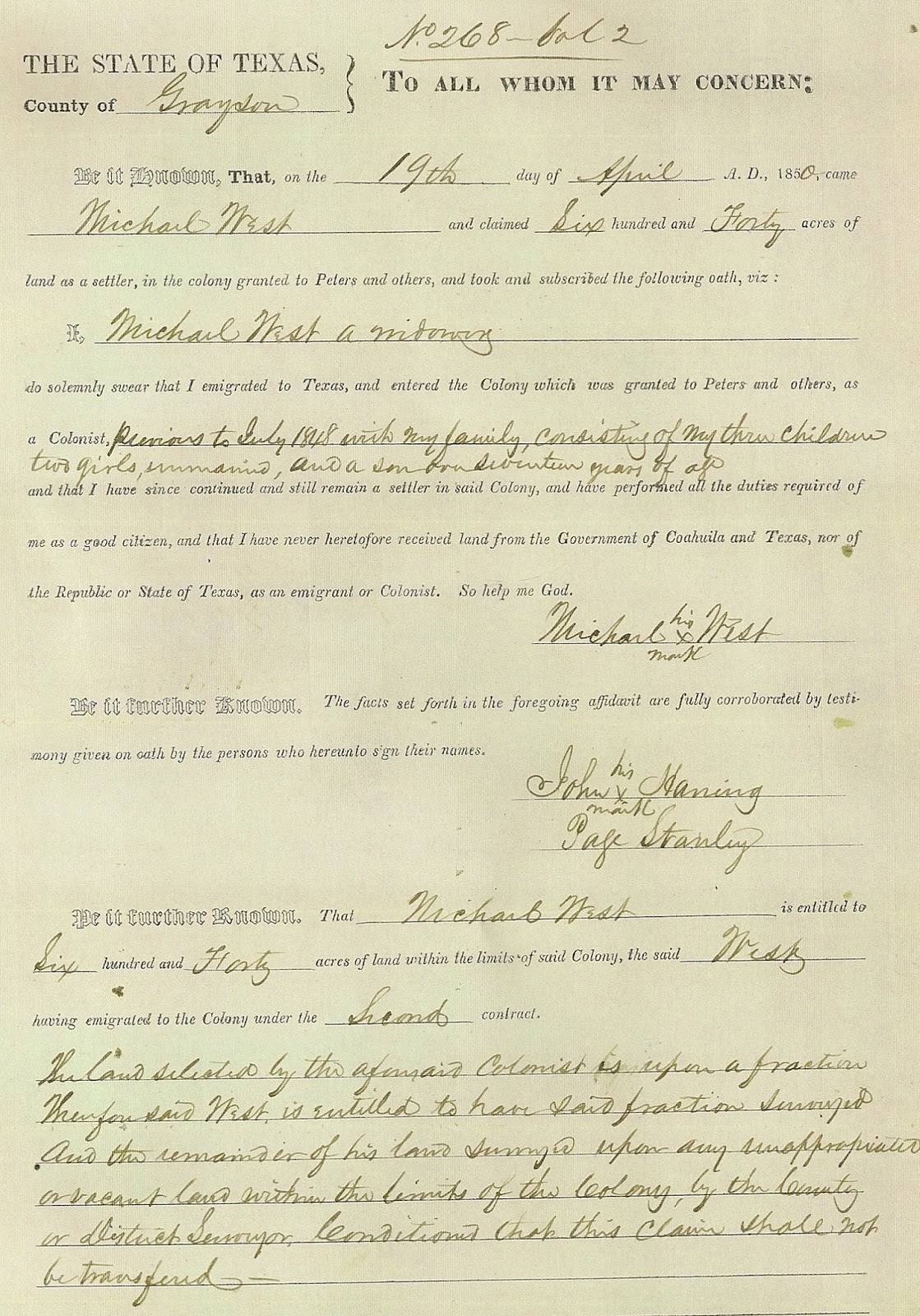 clmroots Michael West Land in Grayson County, Texas