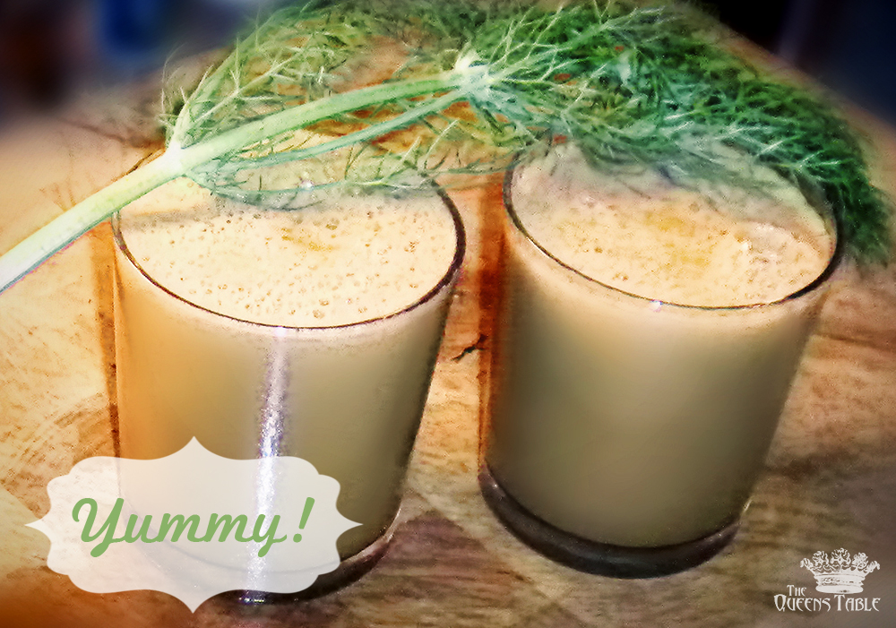 The Queen's Table Fennel Jicama Carrot Pear Juice