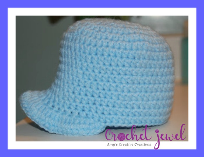 Amy's Crochet Creative Creations How to Crochet a Newborn Baseball Cap