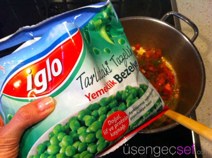 dondurulmuş bezelye nasıl pişirilir
