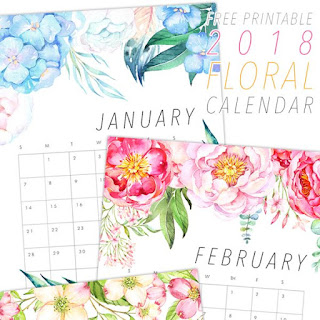 2018 floral calendar