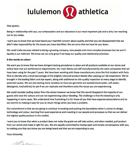 Lululemon Return Policy Quality Assurance  International Society of  Precision Agriculture
