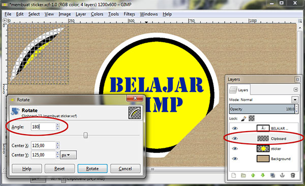 PhotoEffect: Creating sticker with GIMP