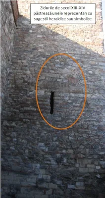 Zid Cetatea Vidin - simboluri heraldice