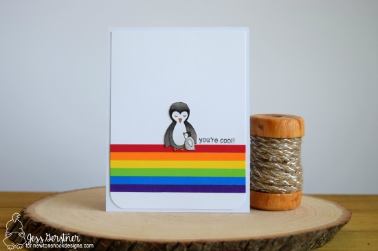 You're Cool Rainbow Card by Jess Gerstner featuring Newton's Nook Designs Wild Child #newtonsnook