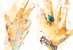 watercolor hands sepia pen sketches lawson jennifer october ink jenniferlawson spring paintings pitt