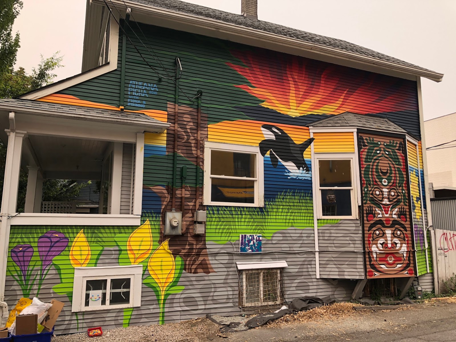 Of Smoke and Murals and Skunk Cabbage — Just a Walk in the ‘Hood