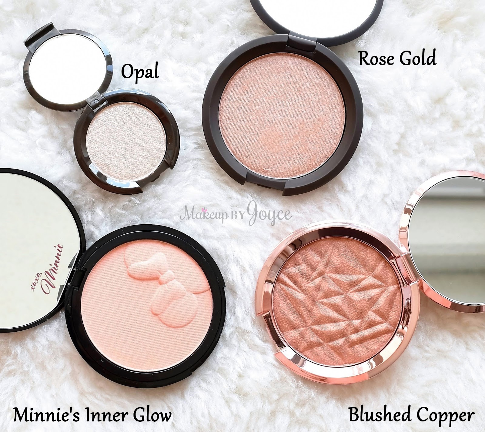 ❤ MakeupByJoyce !: + Becca Shimmering Skin Perfector Pressed Highlighters Sephora x Disney Minnie's Inner Glow
