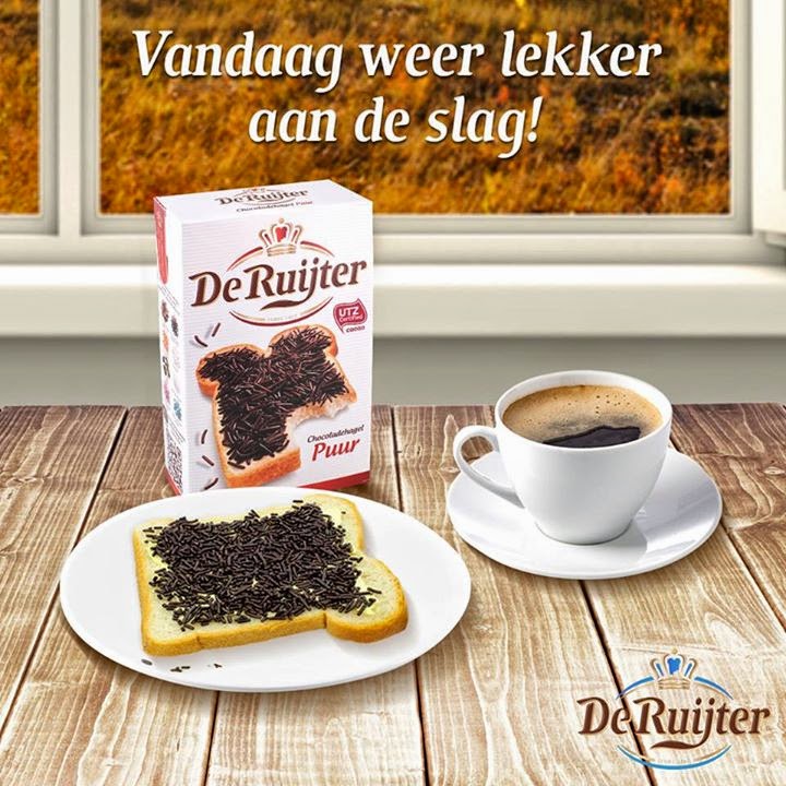 chocolate granulado no café da manhã holandês