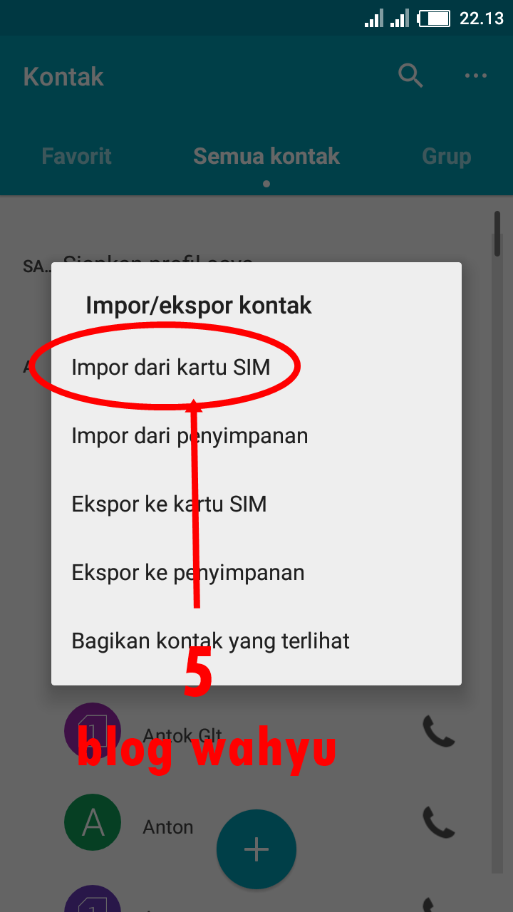 cara memindahkan nomor kontak hp