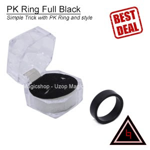 Jual alat sulap PK Ring Full Black Jual alat sulap PK Ring Full Black