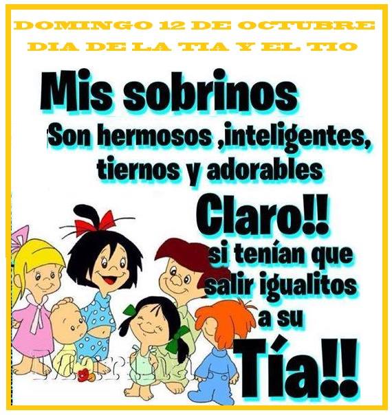 DÍA DE LA TÍA Y EL TÍO DÍA DE LA TÍA Y EL TÍO