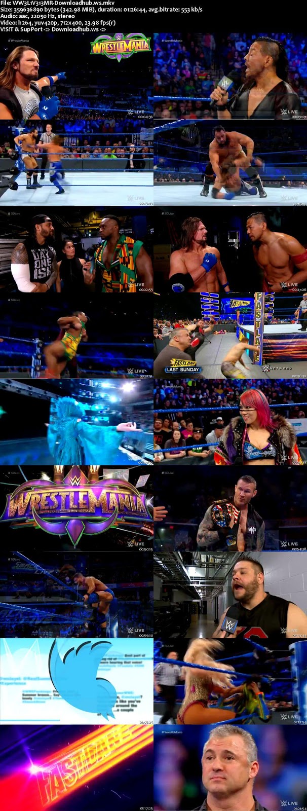 WWE Smackdown Live 13 March 2018 480p HDTV Download