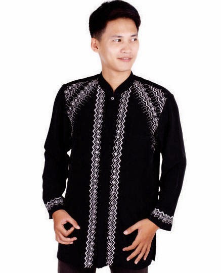 Contoh model baju muslim lengan panjang Contoh model baju muslim lengan panjang