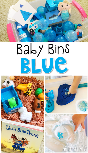 Tons of color themed activities and ideas. Weekly plan includes themed book, sensory bin, art activities, and more! These Baby Bin plans are perfect for learning with little ones between 12-24 months old.