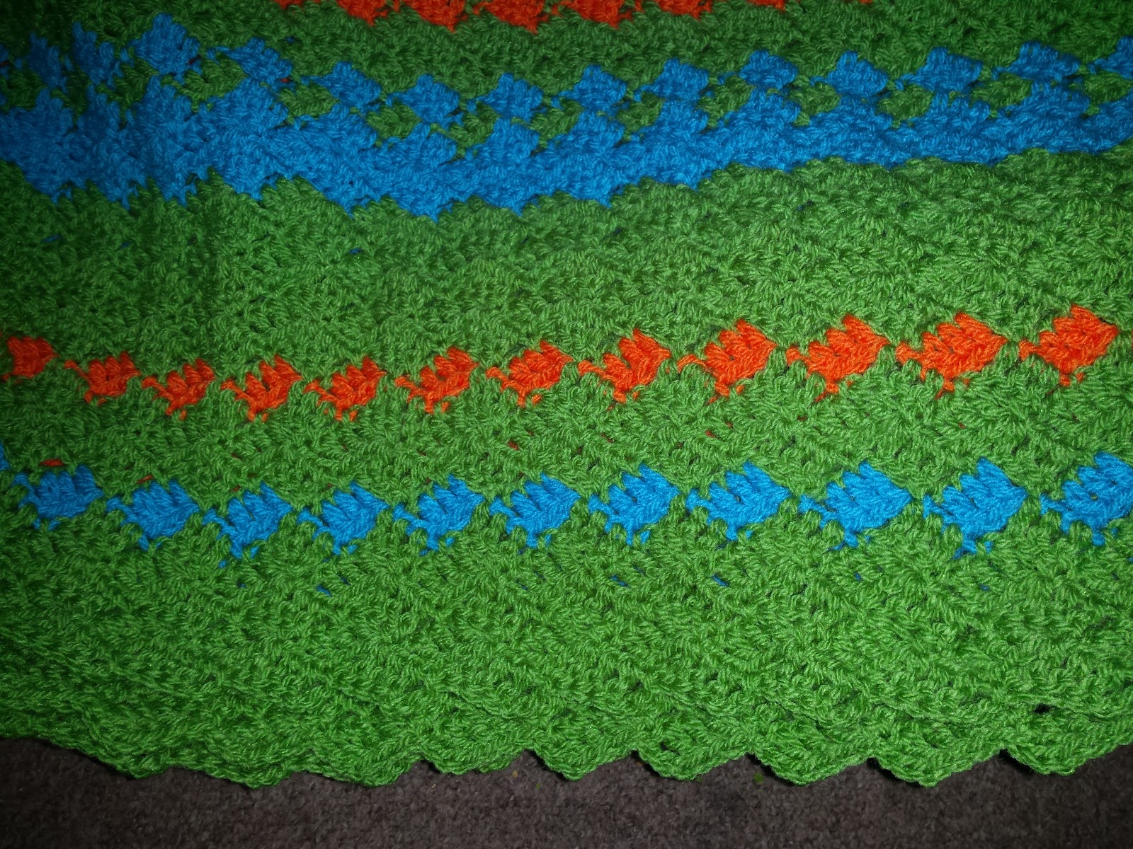 Blooming Lovely WIP Crochet Temperature Blanket Week 17