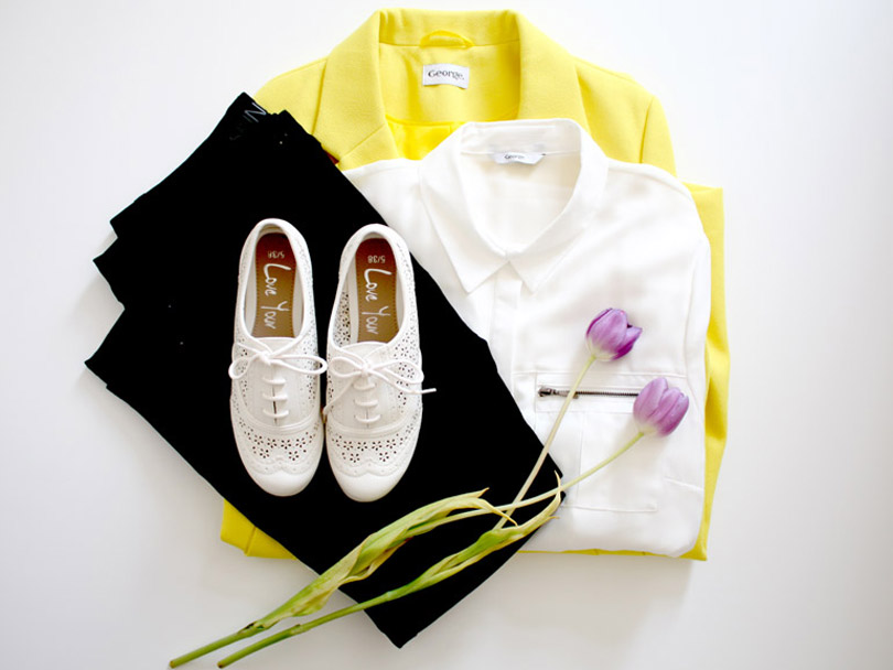 george at asda spring collection flat lay