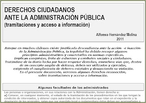 Cartilla sobre derechos ciudadanos ante la Administración Pública.